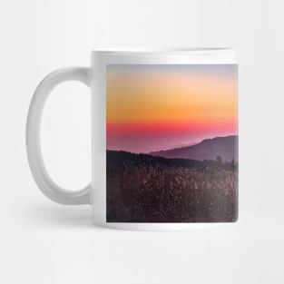 Foggy Kneeland sunset Mug